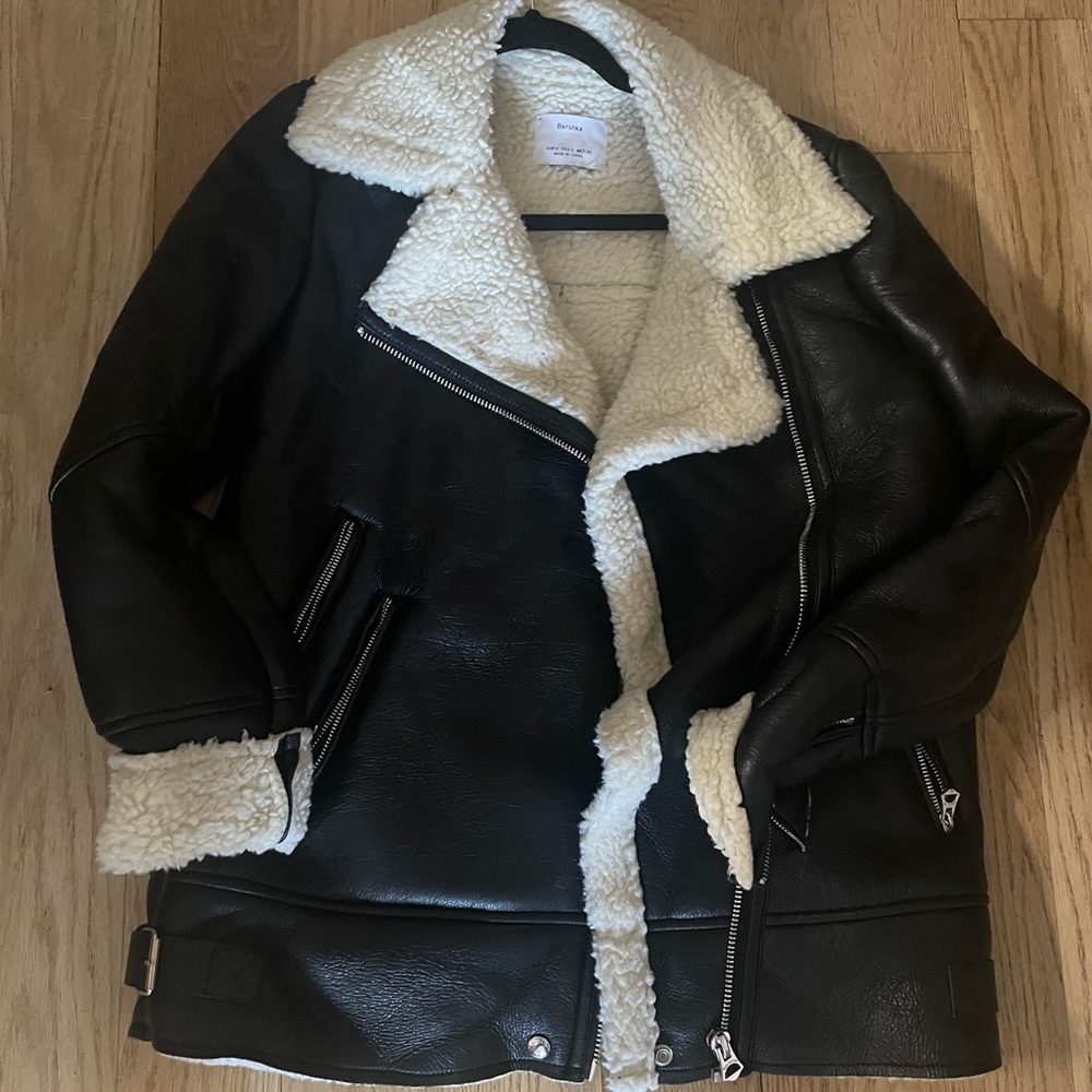 Bershka Motorcycle Sherpa Jacket